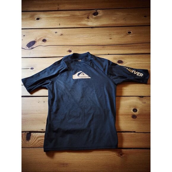 Quiksilver Surf Logo Shirt XL – Blue Long Sleeve Performance Rashguard - Picture 5 of 11